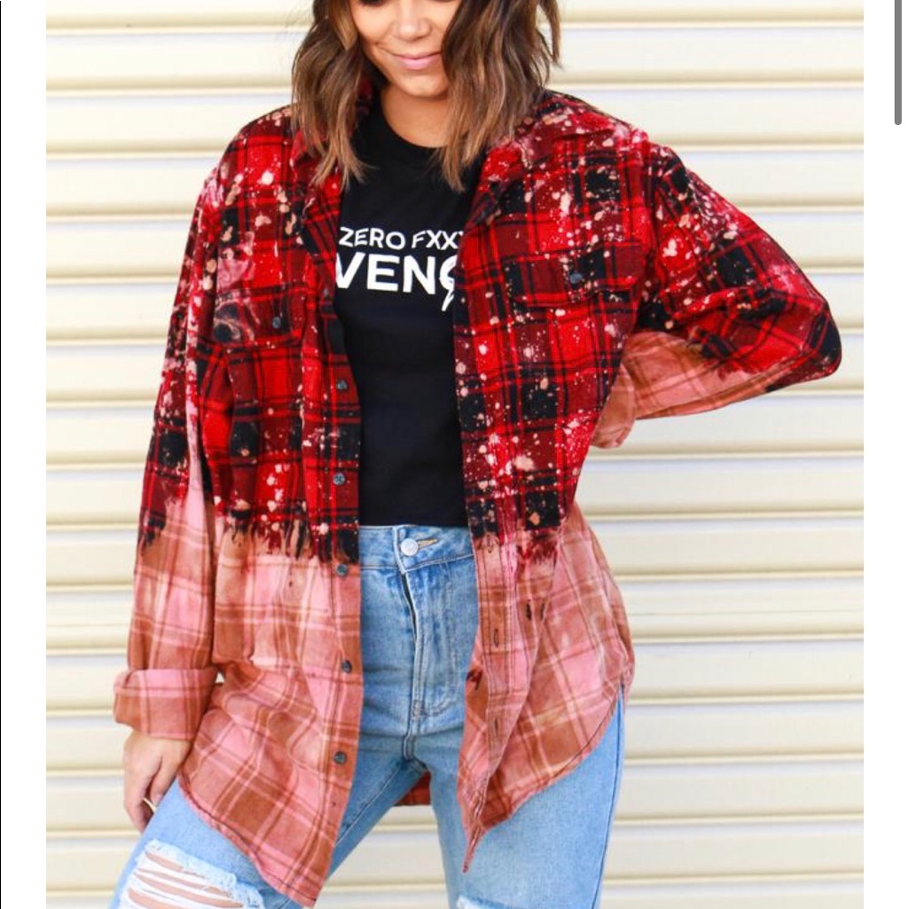 Bleach Ombre Flannel